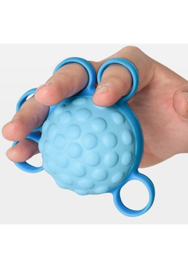 Suntek Parmak Kavrama Topu Sıkma Eğitimi Kuvvet Esneklik El Mavi