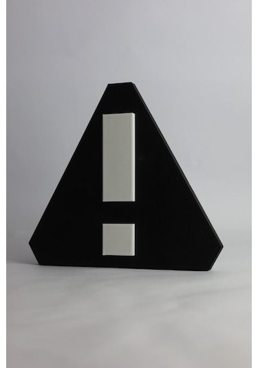 Dikkat Dekoratif - 3 Boyutlu Tabela 17cm