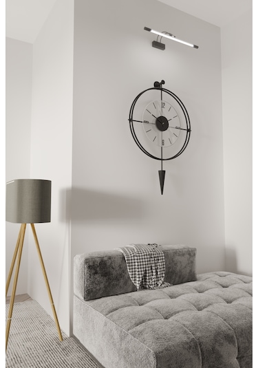 MetaQuartz Aksesuar Siyah Şeffaf Camlı Laclock Konik Serisi Siyah - Modern Dekoratif Siyah