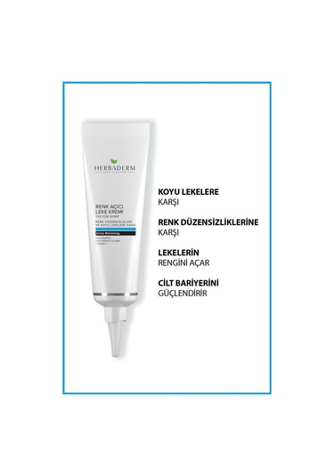 Herbaderm Yüz İçin Renk Açıcı Leke Kremi SPF30 55 ML