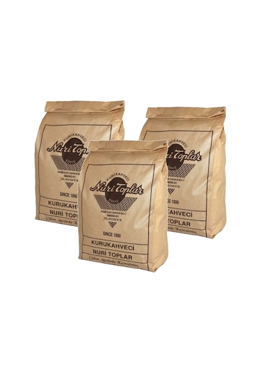 Nuri Toplar Türk Kahvesi Günlük Taze Çekim 3x250 Gram