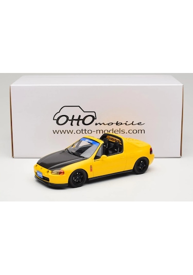 1:18 Otto 1996 Honda Civic Del Sol Spoon Phoenix Yellow