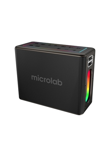 Mıcrolab M60 Vega, 100w, Taşınabilir, Bt/usb/aux/tf/type-c, Rgb Işıklı, 15000mah Batarya, 2adet Mikr