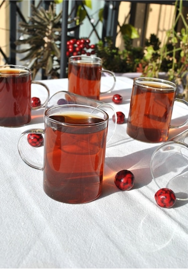6lı Borosılıkat Cam Kupa Çay Bardak 200 Ml Kulplu Çay Bardağı Sade Şeffaf