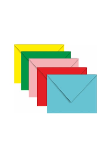 Davetiye Zarfı Karışık Renkli 13x18 Cm 90 Gr 1. Hamur 100 Adet Yeşil