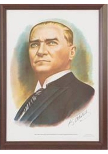 İnterpano Atatürk Portresi 35x50 INT-824-4L Lamine Çerçeve Duvara