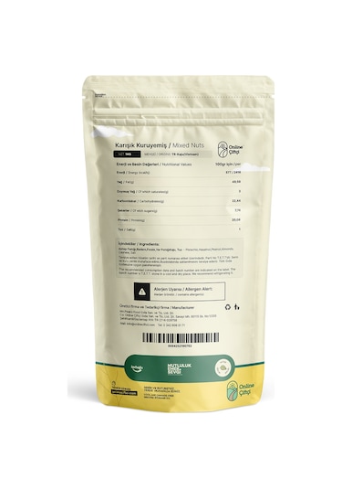 Online Çiftçi Karışık Kuruyemiş 1 KG