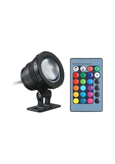 Trendooze Yumuşak Uzaktan Suya Su Stroboskop/ Sprey Solma/ Rgb Renk Led Kumandalı Işığı Ip65 Havuz, Gölet, Flaş/ Efekti Değiştiren Dayanıklı Çoğunlukla Aydınlatma Altı Akvaryum, Ac/dc 4 1m 16 12v 10w Bn