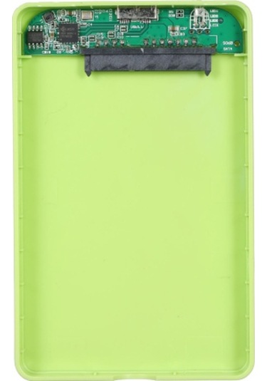 2,5 İnç Sabit Disk Kutusu Usb3.0 Harici Hdd/ssd Muhafazası Sata Sabit Disk Kutusu Aletsiz Tasarım Kolay Kurulum Abs Kabuk Yeşil