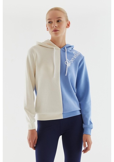 United Colors Of Benetton Kadın Kapüşonlu Sweatshirt Bnt-w20724 Mavi