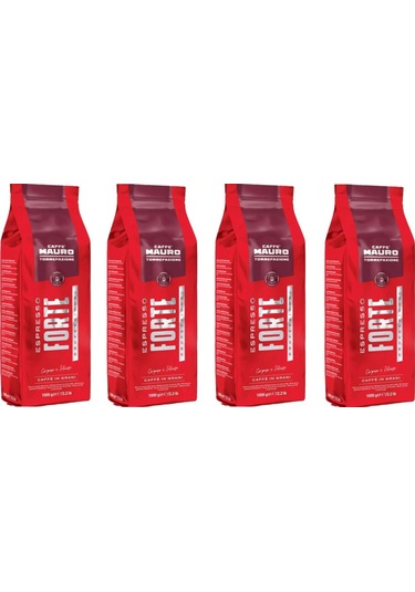 Caffe Mauro Espresso Forte Çekirdek Kahve 1 Kg X 4 Paket Çekirdek Kahve