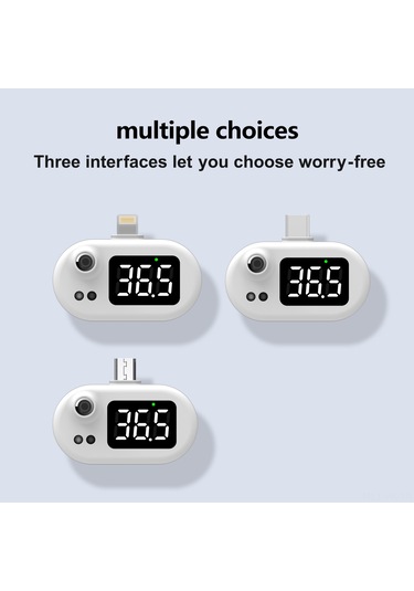 Vkemall Usb Akıllı Isı Ölçer - İos Uyumlu, Pil Gerektirmeyen, Portatif Entegre Telefon Enstrümanı