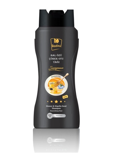 Radins Bal Özü Çörek Otu Yağı Şampuanı 600 ML