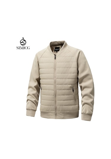 Yeni Kışlık Hafif Lüks Üst Düzey Erkek Günlük Ceket Haki