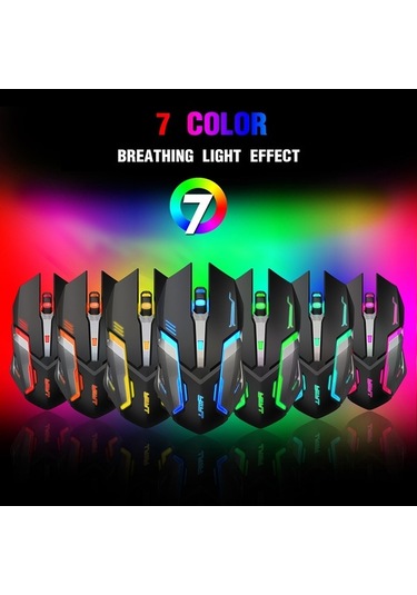 Novahub Kablosuz G859 Fare - Sessiz, 3 Dpı, Nefes Işığı, Bt 5.0/2.4g G859