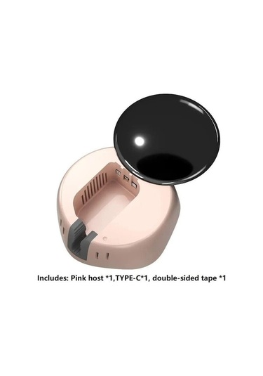 Novahub Pembe Akıllı Diş Fırçası Sterilizatörü Şarj Uvc Ultraviyole Sterilizasyon 3 Dakika Hava Kurutma Diş Fırçası Dezenfeksiyon Rafı Pembe Pembe