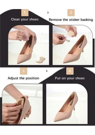 Büro Ev Ofis İnsanı İçin 5mm Ayakkabı Topuk Vurma Önleyn Daraltma Padi