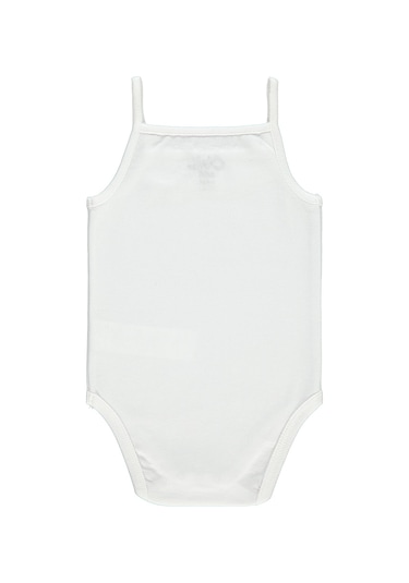 Civil Baby Kız Bebek Çıtçıtlı Badi 3-9 Ay Beyaz 14587140513Y Beyaz
