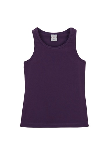 Lovetti Mor Kız Çocuk Düz Basıc Yüzücü Atlet Mor