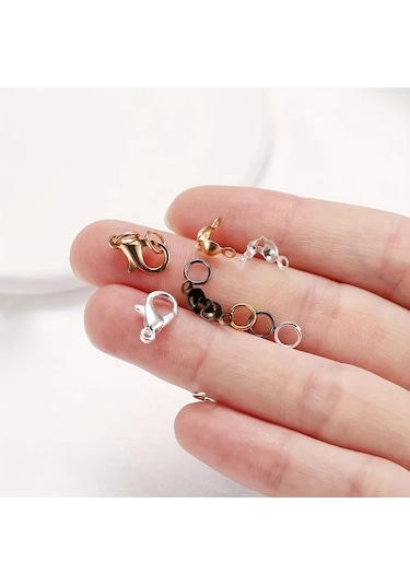 Willowhaven 60 Adet Sağlam Alaşım Istakoz Kilit Halka İle Takı Yapımı Bileklik Kolye Diğer