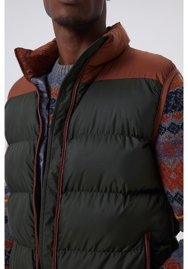 Lee Cooper Blaın Erkek Yelek-16022-Yeşil - Kahverengi