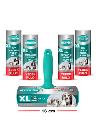 Smarter XL Tüy Toplayıcı Rulo + 4 Yedek Rulo