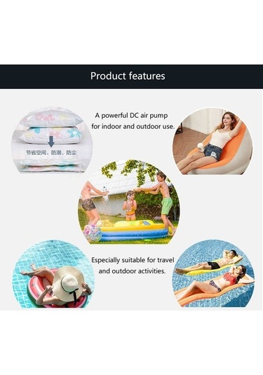 Didadodo Ht-426 Kauçuk Bot Şişme Yatak İçin Usb Hava Pompası, Beyaz