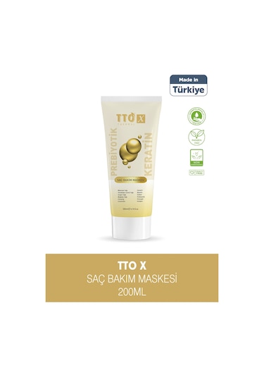 Tto X Prebiyotik Saç Bakım Maskesi Biberiye Yağı Keratin Argan Yağı Biyotin