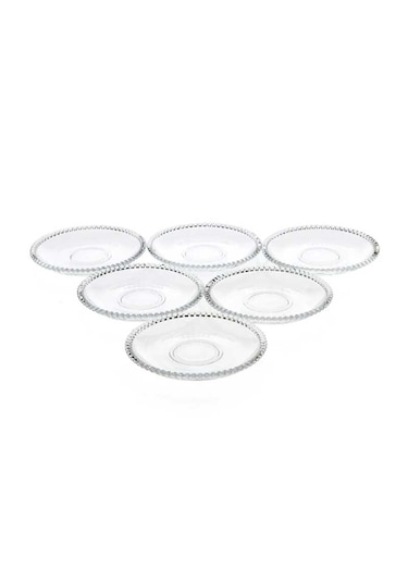 Perotti Mercan 12 Parça Cam Çay Takımı 210ml Çay Seti Şeffaf