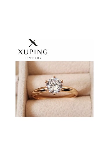 Xuping İnce Fianit Taşlı Altın Kaplama Nişan Yüzüğü 175589602 Diğer