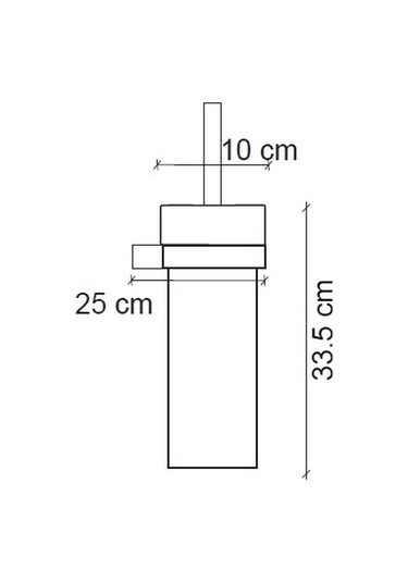 Fontana Tuvalet Fırçası Mat Siyah Fj-10504 Mat Siyah