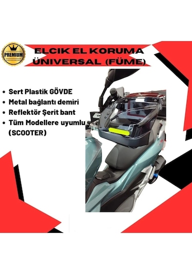 Motosiklet El Koruma Rüzgarlığı Scooter,cross,vitesli Ve Atv Mod Uygun Motor Siperlik Standart