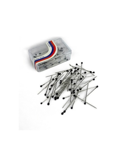 Toplu İğne Siyah Renk 50 Adet 2.5cm - Eşarp Ve Şal İğnesi - Kadın Tesettür Aksesuar Çok Amaçlı Siyah