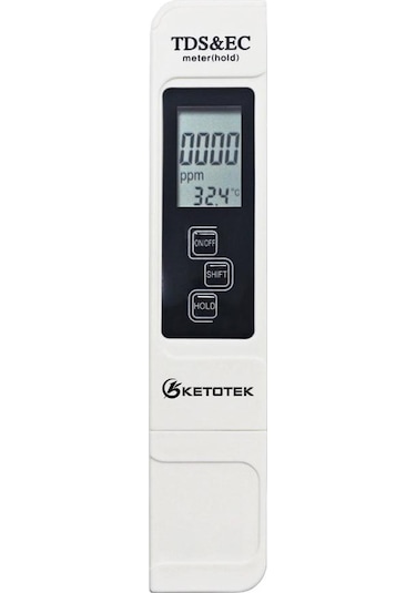 Taşınabilir Dijital Ph Ölçer 0.00-14.0 Ph Test Cihazı Tds Ec Metre Termometre 0-9999us/cm 0-9999ppm Tds Ec Meter