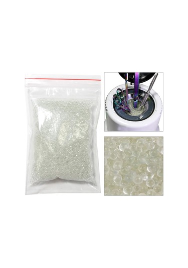 120g Sterilizatör Manikür Ekipmanları Kutusu Pot Nail Art Kuvarsit Boncuk Yüksek Sıcaklık Cam Topu Araçları