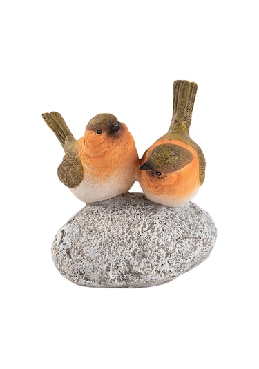 Suntek Kuş Heykeli Taş El Sanatları Reçine Heykel Dolap 95x9x12cm