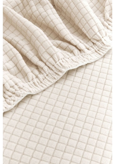 Bambu Pıtı Kare Sandalye Kılıfı Koyu Gri Renk Likralı Yıkanabilir 1 Adet