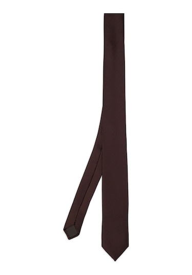 Kahverengi Düz Klasik Micro Kravat 261810Etc003 008 Kahverengi