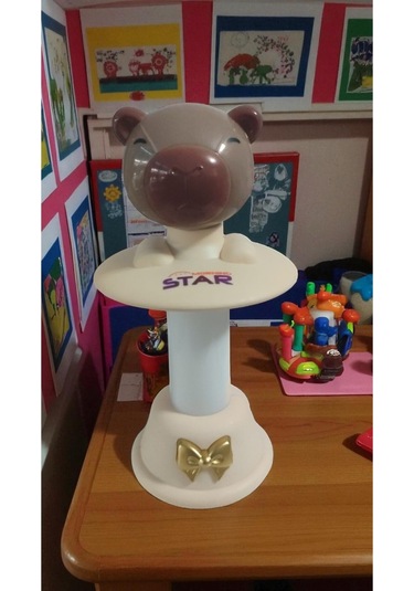 Capybara Kafa Sallayan Gece Lambası Boyut: 18 Cm Çok Renkli