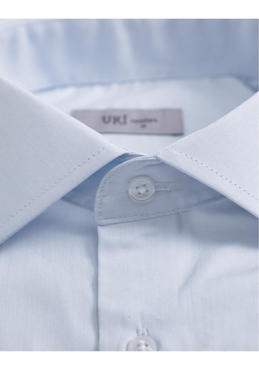 Uki Buz Mavi Comfort Fit Uzun Kol Gömlek Buz Mavi