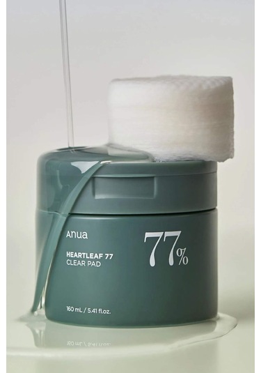 Defacto Anua - Heartleaf 77% Clear Pad (Gözenek ve Siyah Nokta Karşıtı Asitli Tonik Ped) 160ml H6477AXNS
