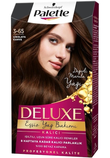 Palette Deluxe 3 - 65 Çikolata Kahve X 2 Adet Saç Boyası