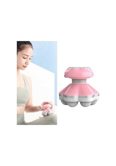 Ankatek Xf-76 Mini Usb Şarjlı Tüm Vücut Masaj Cihazı - Ev Masaj Pembe, Yoğurma Tekniği, Kolay Kullanım Pembe Pembe