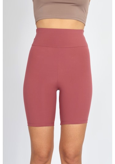 Soft&Basic Kadın Bıker Toparlayıcı Spor Tayt Bakır