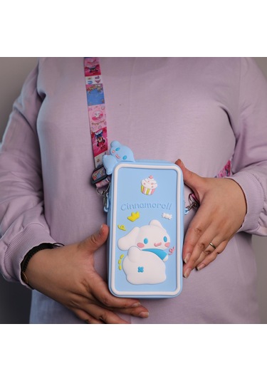 Sanrio Cinnamaroll Silikon Çantaaskılı Telefonluk-1823 Altın