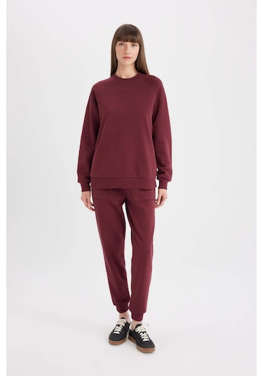 Defacto Regular Fit Beli Lastikli Bağcıklı Cepli Basic Düz Jogger Eşofman Altı V2699AZ24WNBR248 Bordo Defacto Regular Fit Beli Lastikli Bağcıklı Cepli Basic Düz Jogger Eşofman Altı V2699AZ24WNBR248 Bordo