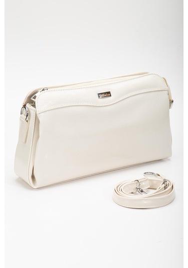 Kadın Portföy Cüzdan Çanta Ten Rugan 3 Bölmeli Uzun Kısa Askılı-3226 Ten Rugan Ten Rengi