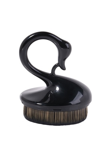 Sones Little Swan Çok Amaçlı Makyaj Fırçası İz Bırakmayan Sihirli Fondöten Fırçası Yıkama Fırçası Siyah