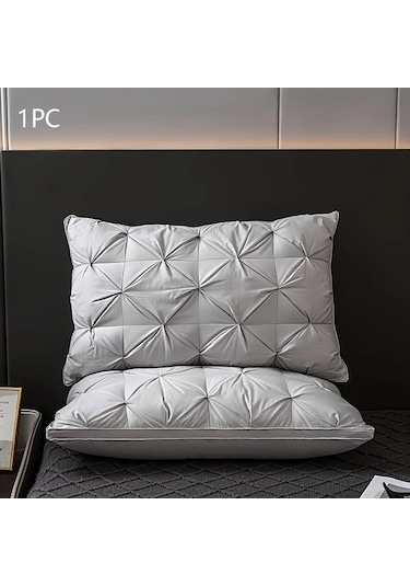 Trendooze Yumuşak Polyester Elyaf Konforlu Uyku Destek Gri Sunshine022 Gri Yastık Gri