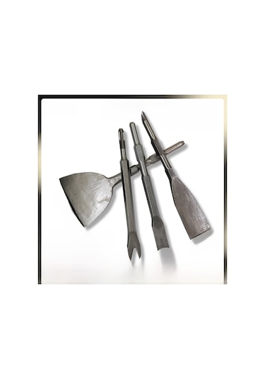 Teltree Motor Bakır Tel Çıkartma Aracı - Elektrikli Çekiçli Geniş Uçlu İnce Oklu 120mm Altıgen Saplı Çelik